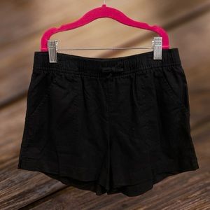 NWT Old Navy Girls Shorts, black drawstring, with pockets mult sizes available